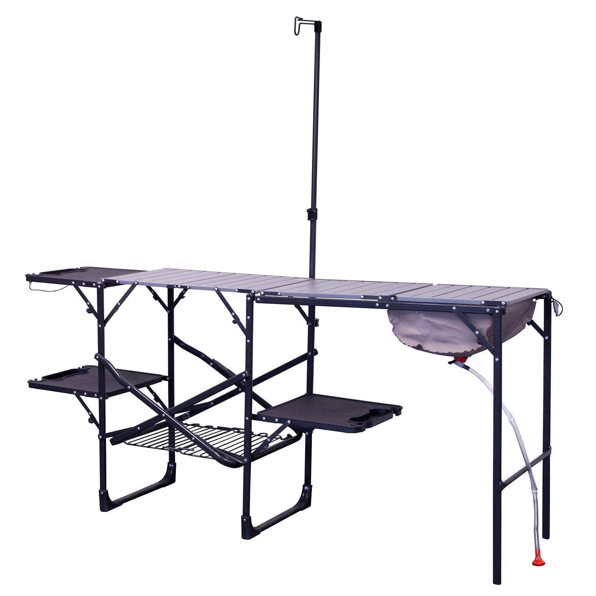 Master Cook Station, Black Chrome, Sink Closed Front
